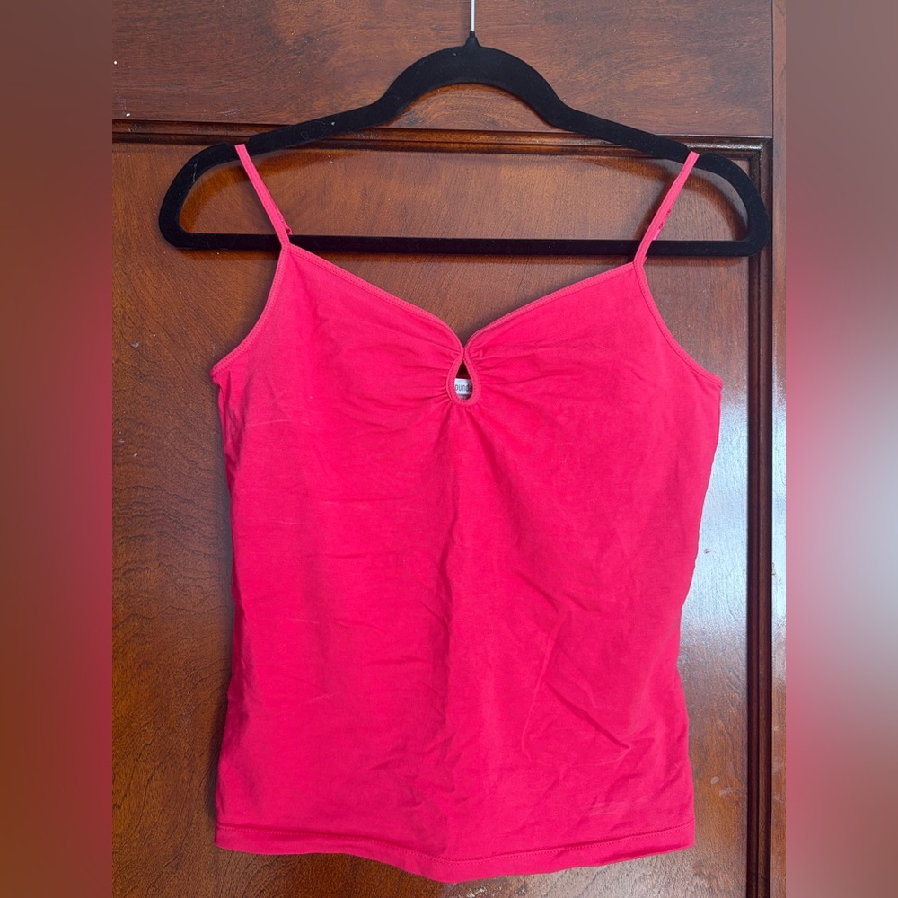 No Boundaries y2k Hot Pink Camisole with Spaghetti Straps